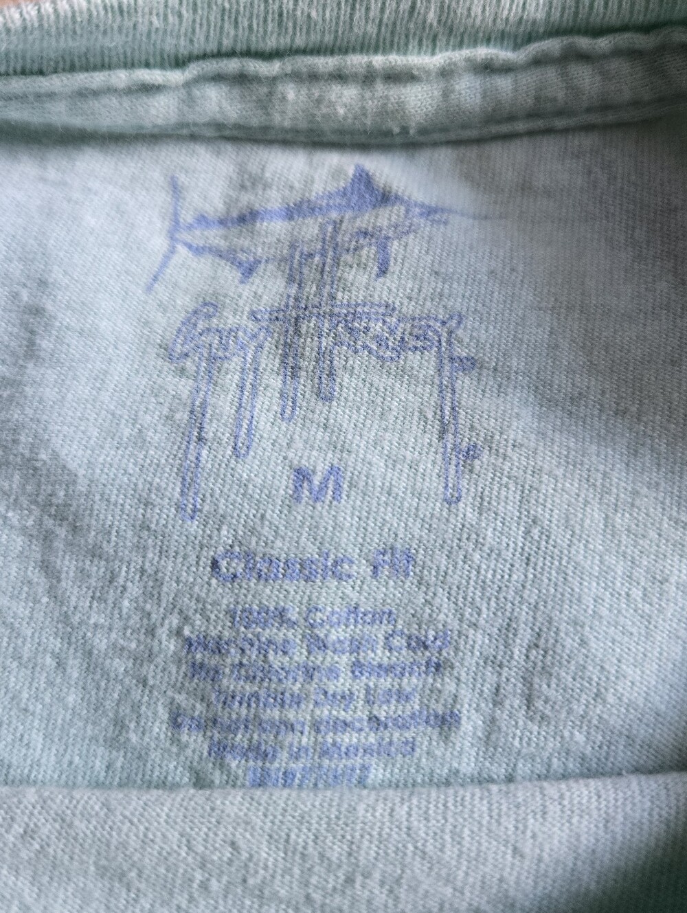 2 GUY HARVEY fishing cotton t-shirts short sleeve front logo back design sz Med - Picture 6 of 6